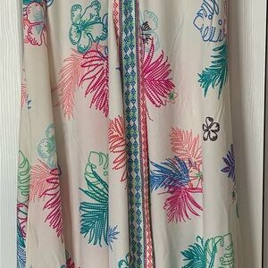Colorful Tropical Print Coco Reef cover up Size L